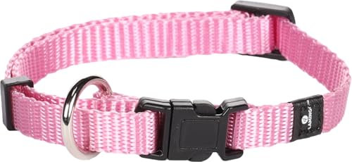 Flamingo Halsband für Hund Ziggi rosa XS - 20-35cm 10mm - Stufenlos verstellbar - Mit zugentlastung