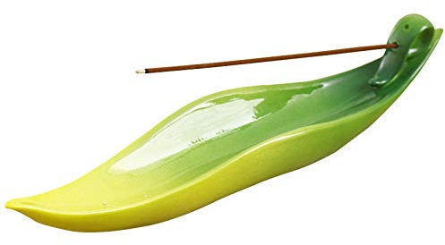 BEEMEN Räucherstäbchenhalter Keramik Boot Incense Holder Alloy Ash Catcher