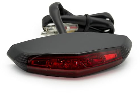 LED Rücklicht Koso GT-01 Bremslicht 87 x 37mm, rotes Glas E-geprüft universal für Motorräder