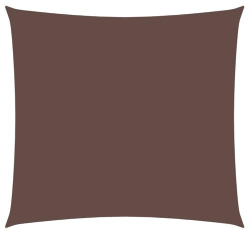 vidaXL Sonnensegel Wasserfest Sonnenschutz Windschutz Sonnendach UV Schutz Garten Terrasse Balkon Oxford-Gewebe Quadratisch 4,5x4,5m Braun