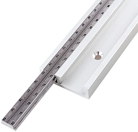45 Type T-Tracks with Movable/Fixed Scale Aluminum Alloy T Track Slot Miter Track Jig with Predrilled Mounting Holes for Table Saw Woodworking DIY Tools Gift for Carpenter,Movable 100CM