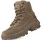 5.AA B21 Stivaletti tattico Mid High Rise Scarpe da Trekking Stivali in Pelle, Uomo marrone 39 EU