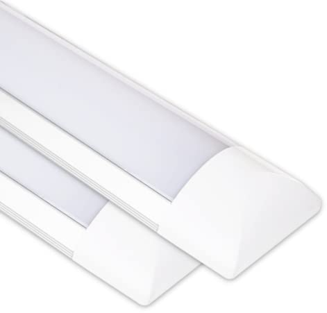 CLAR - Pantalla LED, Regleta LED, Luz Cocina Techo, Barra LED Cocina, Luminaria LED, Pantallas LED, Barra LED Techo, Regletas LED, Barra de LED, Luminaria LED Techo, 6500ºK (10W Pack 2)