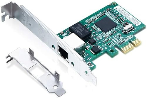 ipolex 1.25G Ethernet-Netzwerkkarte, 1x RJ45+ Port, 1GbE NIC mit Broadcom BCM5751 Controller, Unterstützung Windows Server/Windows/Linux/VMware (unterstützt VMware ESXi 7.0 Nicht, Mac OS)