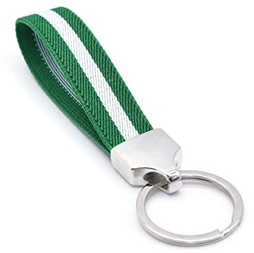 BDM Pulsera y llavero Bandera Andalucía, cinta elástica, llavero Andaluza, para hombre y mujer.