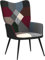 GARDENIA Relaxsessel aus Stoff mit Patchwork-Design Viken Nordik