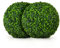 COSTWAY 2 Boules de Buis Artificielles 40 cm Résistantes aux UV, Plantes de Faux en Boules Topiaire, Décoratives pour Intérieur Extérieur de Porche Balcon Jardin Mariage