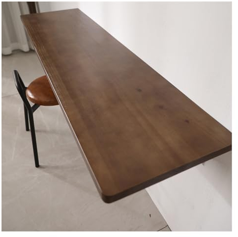 Industrieller Rustikaler Wandtisch, Massivholztisch mit Klappe, Schwebender Schreibtisch für Waschküche/Bar/Haus/Büro/Kleinen Raum (Size : 120x40cm(47x16inch))
