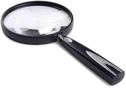 DDNGEJ Lupe Handlupe Kinder Alter Mann Lesen HD optische elektronische Reparatur Alter Text Spielen Vergrößern Spiegellupe