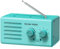 Transistorradio – AM FM Tragbares Radio mit Bestem Empfang, Eingebautem Lautsprecher, Kopfhöreranschluss, unterstützt USB-Stromversorgung/Batteriebetrieben Radio für Zuhause/Outdoor/Camping（Cyanblau）