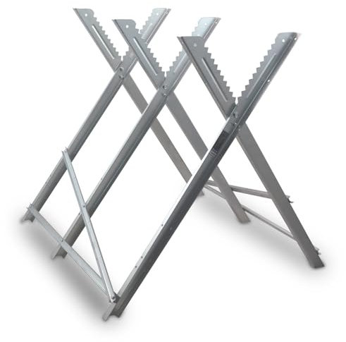 Bituxx Sägebock Arbeitsbock Holzsägebock Holzschneidebock mit Haltezacken Klappbock klappbar Brennholz bis Ø26 cm max.150kg 80x82x82 cm