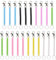 LELE LIFE 21 Pack Retractable Spring Coil Keychain, Stretchy Spiral Lanyard Safety Key Chain, Anti-Lost Stretch Cord with Keyring Lobster Clasp for Key Cellphone Wallet