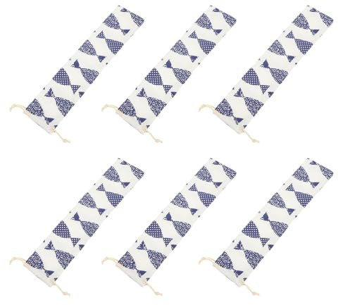 Ciieeo Travel Essential Drawstring Chopstick Bag Set Chopsticks Straws Spoon Holder Pouch
