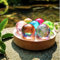 7 boules de cristal en verre colorées avec lampe LED, support en bois, chakras, sphères naturelles, veilleuse, boule de cristal scintillante for cadeau d'anniversaire, ornement, décoration de la maiso