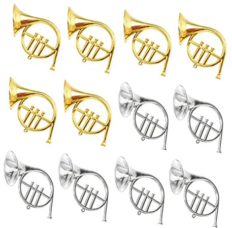 ifundom 12 Stück Musikinstrumentenmodell Weihnachtsbaum Flugzeug-Weihnachtsschmuck Musical Instruments weihnachtsbäume geschmückt Instrument Weihnachtsschmuck Christbaumschmuck Plastik