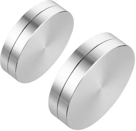 GRIRIW 2stücke Drehtellerlager Aus Aluminiumlegierung Drehbarer Ständersockel Runder Rotierende Kuchen Standhalter Passend Für Esstischzubehör Langlebig Und