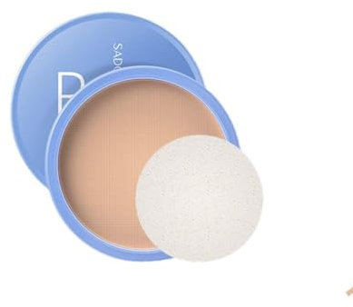 Öl-Kontroll gepresstes Gesichtspuder, Wasserdichtes langanhaltendes Finishing Pulver (Wärmt den Teint, 16g)