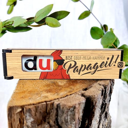 Vatertagsgeschenk für Papa, Papageil Schokoriegel Geschenkbox inkl. Duplo - Papa Geschenk Geburtstag, Geschenk Vatertag, Nichts für Papa, Erster Vatertag Geschenk, Geschenke Vatertag, Dad