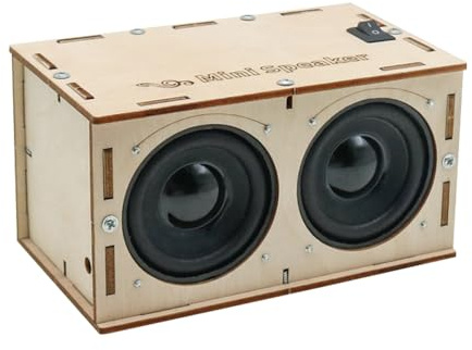 DIY Bluetooth Speaker Box Kit, Electronic Sound Amplifier, Teenage Boy Gifts, Science Experiments for teenager Birthday Gifts for teenager, Builds Your Own Portable Wood Case Bluetooth Speaker Sound