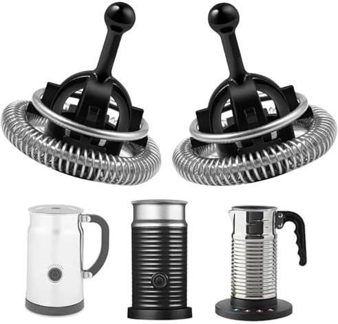 2 Pack Ersatz Schneebesen Für Milchaufschäumer, Milchaufschäumer Ersatzteile Schneebesen Passend, Milchaufschäumers Ersatz Kaffeemaschine Teile & Zubehör Für Latte Und Cappuccino