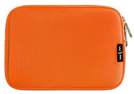 Emartbuy Orange Neoprene Laptop Sleeve 13-15 Inch | Premium water-resistant neoprene with full-zip closure; Lightweight; Compatible with Notebooks and Chromebooks