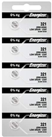 Energizer 5 x 321 SR616SW Silver Oxide Watch Batteries