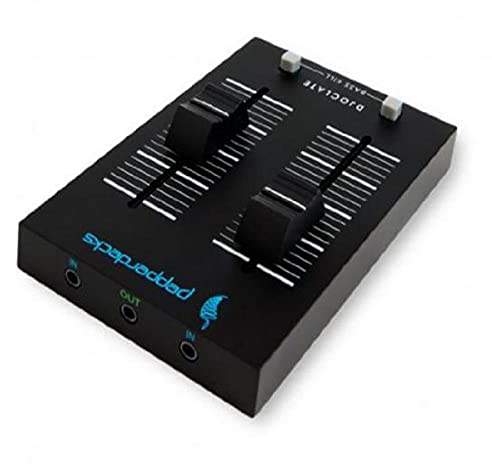 Pepperdecks DJOCLATE Pocket Size Mischpult (2 Kanäle, Bass Kill, Tasche, 2x Kabel)
