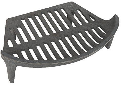 MANOR 450MM / 18 BLACK CURVED BOWED CAST IRON COAL FIRE GRATE - 1833