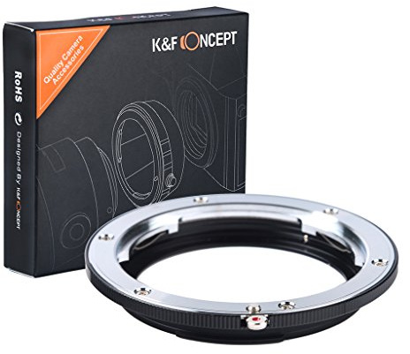 K&F CONCEPT L-EOS S Adapter Kompatibel mit Leica R-EOS Objektivadapter Adapterring Objektiv Adapter Ring für Leica R Serie Objektiv auf Canon EOS SLR-Kamera