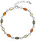 Copal Damen Armband Mit Echtem Bernstein Multicolor Natur Und Sterling Silber