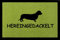 Interluxe FUSSMATTE Geschenk HEREINGEDACKELT Hund Tierisch Schmutzmatte Grün