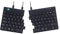 R-Go Ergonomic keyboard, Split design, Natural Typing Keyboard for Carpal Tunnel, Keyboard in 2 parts, With Break software, Ultra Thin, QWERTY(UK) Layout, USB Wired, Black