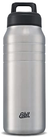 Esbit Thermobecher mit Isolierverschluss Majoris - Isolierbecher 1000 ml in Silber - aus hochwertigem Edelstahl