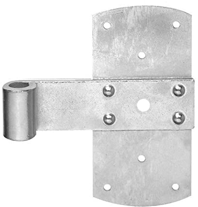 Pollmann®Baubeschläge Türband schwer Rolle Ø 16 mm, Länge 180 mm, hell verzinkt, 2 Stück