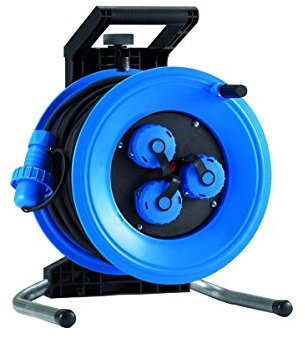 HEDI K340N2TD Kunststoff-Kabeltrommel Professional Plus 320 40 m 3x2,5 mm², für den ständigen Einsatz im Freien, blau ***NEU***
