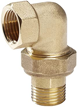 H2O-Flex® Gewindefitting 3/4“ konisch dichtend Verschraubung Winkel IG x AG Messing Fitting