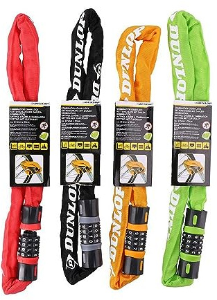 DUNLOP Heavy Duty Kombination Kettenschloss 90 cm