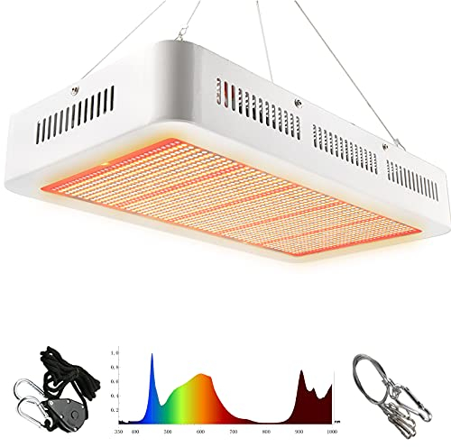 MILYN Pflanzenlampe LED 1000W Led Grow Light 1683 LEDs Pflanzenlicht Vollspektrum Led Grow Lamp für Gewächshaus Pflanze, Zimmerpflanzen, Gemüse, Blumen