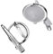 SUPVOX Support de Broche en Métal Épingle Badge Rond pour Fabrication Bricolage DIY de Bijoux Fournitures 20 Pcs