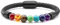 JSDDE Schmuck Chakra Armband Partnerarmbänder Paar Armbänder aus Heilstein Edelstein geflochten Lederband Perlenarmband für Männer Frauen
