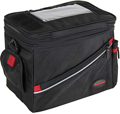 Haberland Lenkertasche Maxi Plus Vol. 10l 28x17x22cm schwarz +Flicken