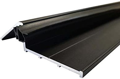 Seuil de porte 93 cm avec joint - anodisé noir