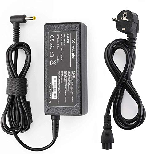 Chargeur pour ordinateur portable Acer 65 W AC, Aspire ES1 ES1-511 E1 E3 E3-111 E5 (tous les modèles) - 19 V 3,42 A