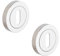 1 Set - 50 mm Escutcheon Euro Lock Keyhole Cover for Protecting Your Door from Key Marks & Scratches - Screws Included - Chrome Finish - Designer Levers