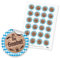 itenga 24x Sticker Aufkleber An Guadn! aus Papier I Scrapbooking, Bayern, Oktoberfest I DIN A4 Bogen I je 4.0 cm I rund, selbstklebend I ideal zum Basteln von Gastgeschenken oder Tischdekorationen