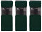 Girls Childrens 3 Pairs Plain Tights Back To School Everyday Cotton Rich Leggings Green 5-6