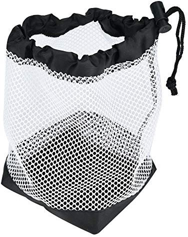 Yosoo Health Gear Ball Bag, Nylon Mesh Drawstring Pouch, Practice Ball Pouch Hold 36 Balls, Drawstring Cord Lock Closure Design Storage Net Bag Accessory Sports Equipment