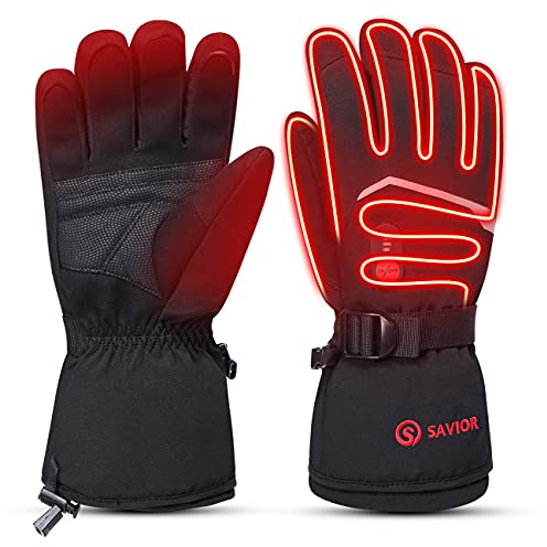 day wolf Beheizbare Handschuhe für Damen Herren 10-Stunden-Batterie Handwärmer Wasserdicht PD-Schnellladung Heizhandschuhe für Skifahren Snowboarden Outdoor-Winteraktivitäten