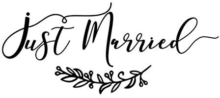 Hochzeitsauto Aufkleber Gerade Verheiratet Banner Vinyl Aufkleber Abnehmbare Phantasie Schrift Kunst Wandtattoos Mode Hochzeitsdekoration 57X24 Cm