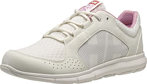Helly Hansen Damen Ahiga V4 Hydropower Traillaufschuh, Off White/Pink Sorbet, 39.3 EU